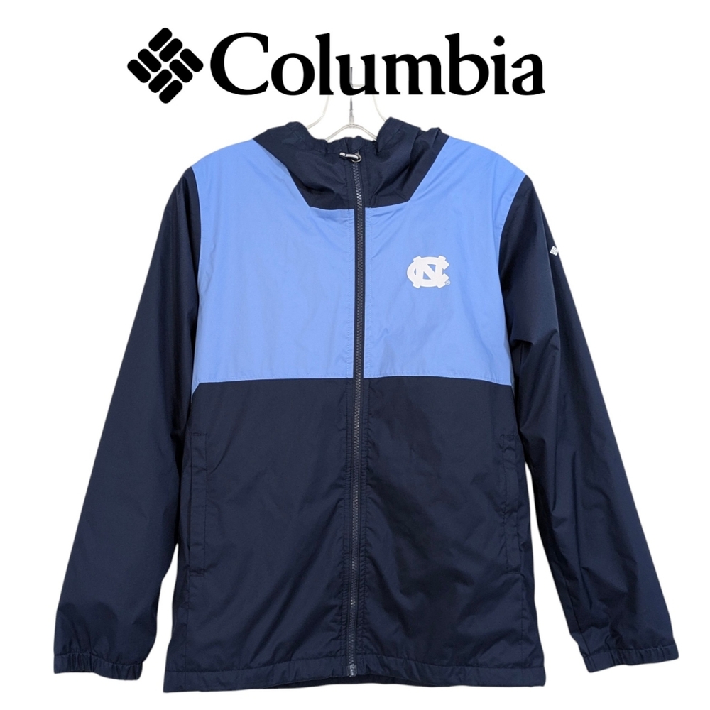 Columbia UNC Lightweight Fleece Lined Coat - Size 14/16 Boys Large - Blue
